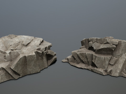 Cliff rocks 3D Model
