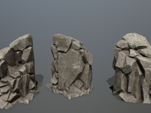 Cliff rocks 3D Model