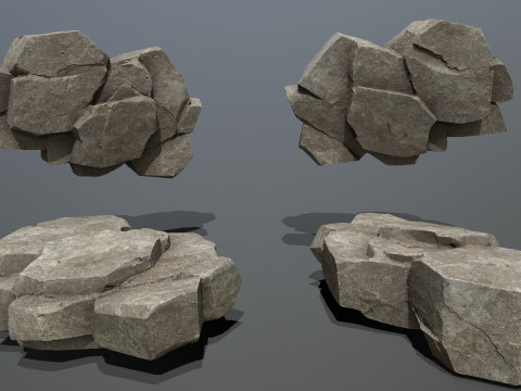 Cliff rocks 3D Model