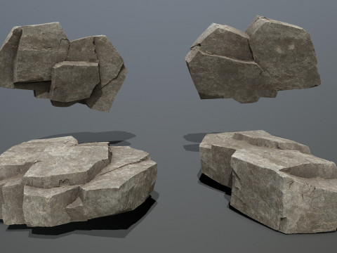 Cliff rocks 3D Model