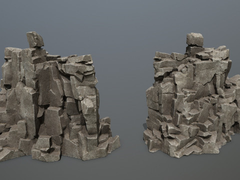 Cliff rocks 3D Model