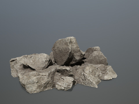 Cliff rocks 3D Model