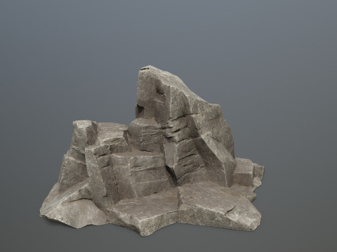 Cliff rocks 3D Model