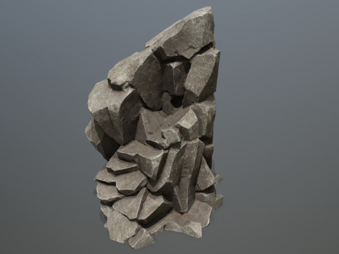 Cliff rocks 3D Model