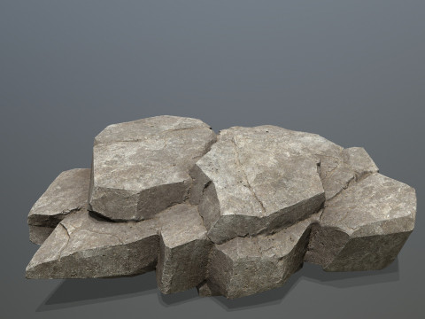 Cliff rocks 3D Model