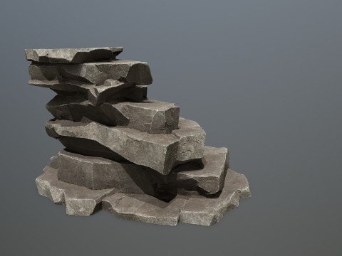 Cliff rocks 3D Model