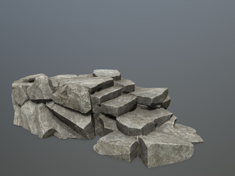 Cliff rocks 3D Model