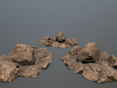 Desert rocks 3D 模型