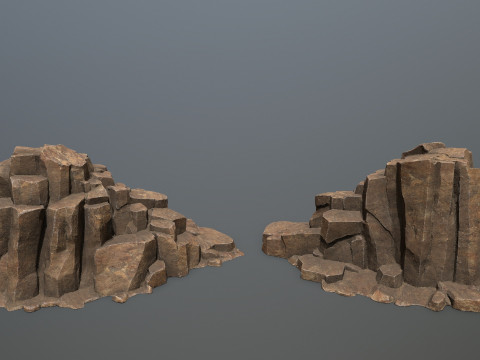 Desert rocks 3D 模型