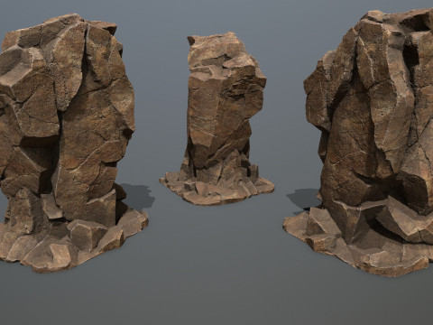 Desert rocks 3D 模型