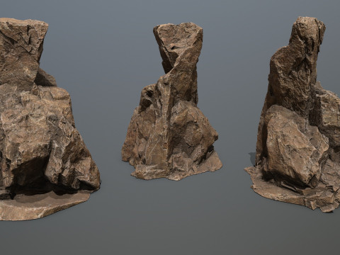 Desert rocks 3D 模型