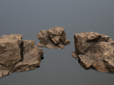 Desert rocks 3D 模型