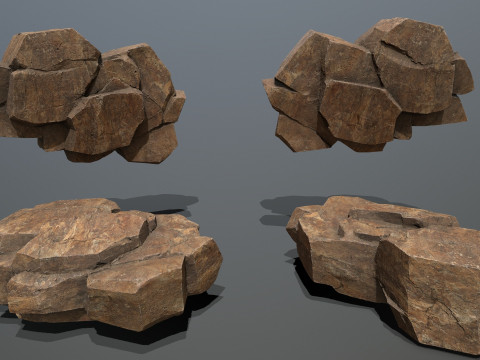 Desert rocks 3D 模型