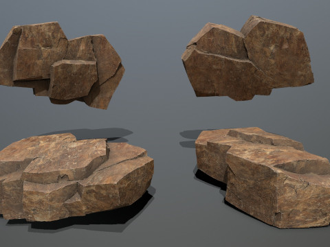 Desert rocks 3D 模型