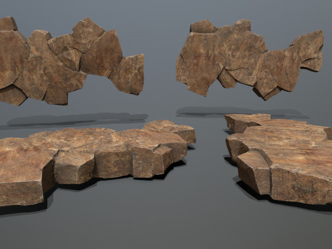 Desert rocks 3D 模型