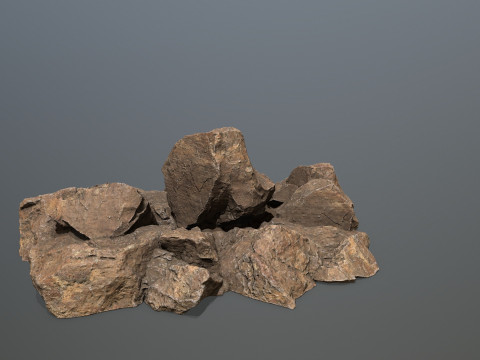 Desert rocks 3D 模型