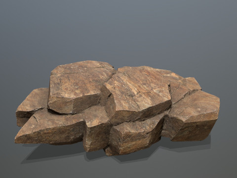 Desert rocks 3D 模型