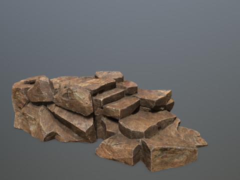 Desert rocks 3D 模型