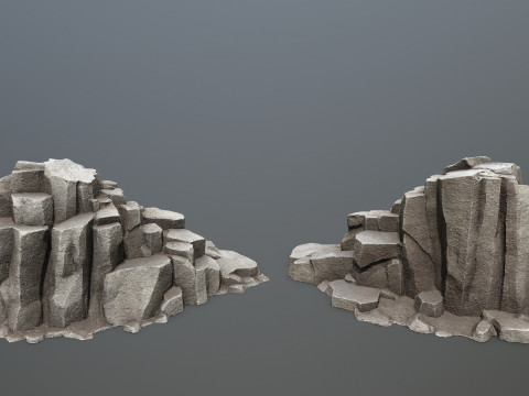 Cliff rocks 3D 모델