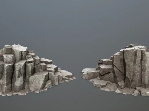 Cliff rocks 3D Model