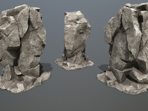Cliff rocks 3D 모델