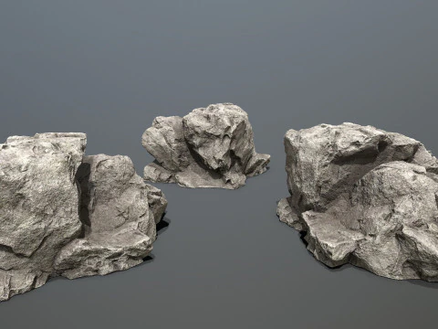 Cliff rocks 3D Model
