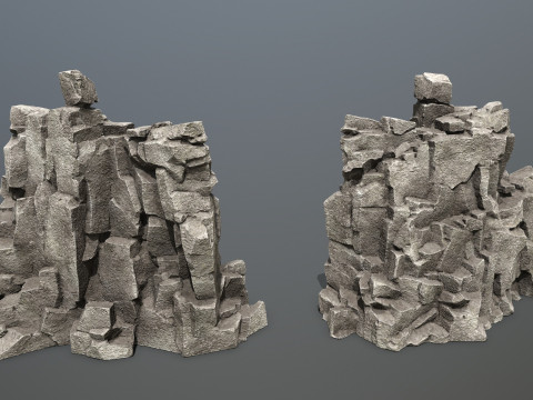 Cliff rocks 3D 모델
