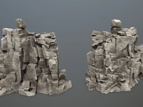 Cliff rocks 3D Model