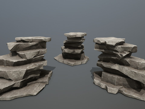 Cliff rocks 3D 모델