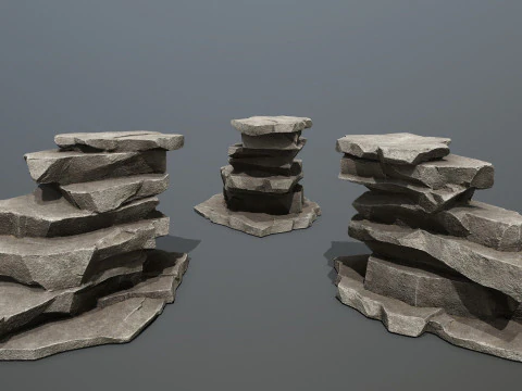 Cliff rocks 3D Model