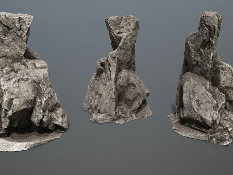 Cliff rocks 3D Model
