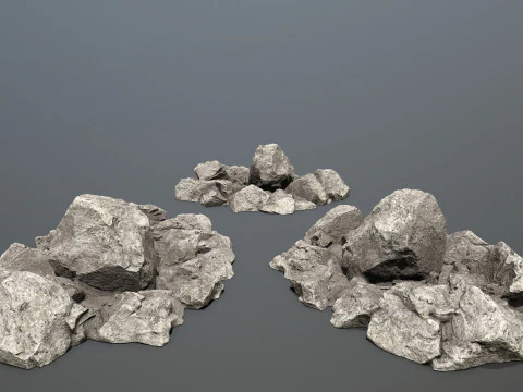 Cliff rocks 3D Model