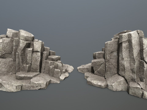 Cliff rocks 3D 모델