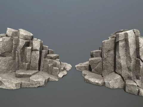 Cliff rocks 3D Model