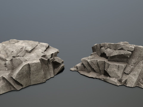 Cliff rocks 3D 모델