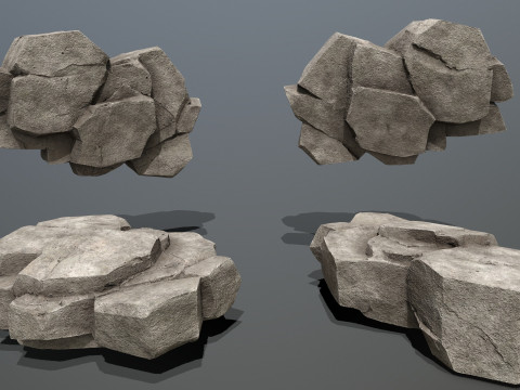 Cliff rocks 3D 모델