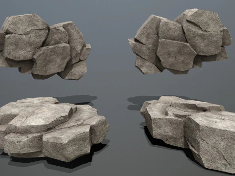 Cliff rocks 3D Model
