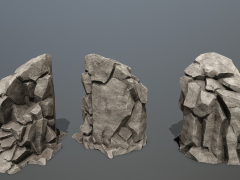 Cliff rocks 3D 모델