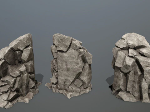 Cliff rocks 3D Model
