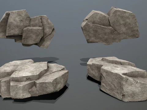 Cliff rocks 3D Model