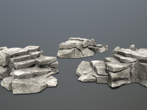 Cliff rocks 3D 모델