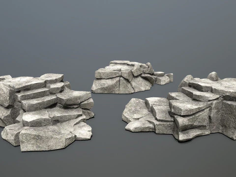 Cliff rocks 3D Model
