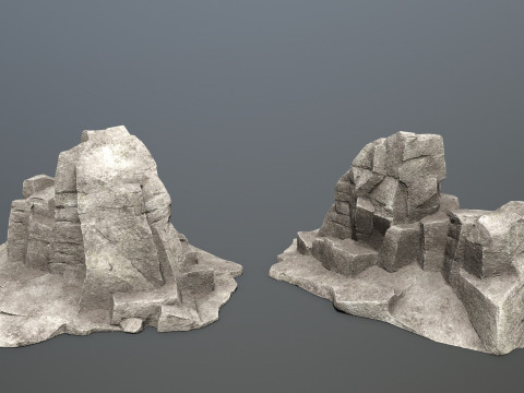 Cliff rocks 3D 모델