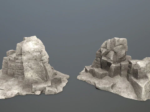 Cliff rocks 3D Model
