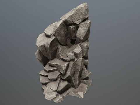 Cliff rocks 3D 모델