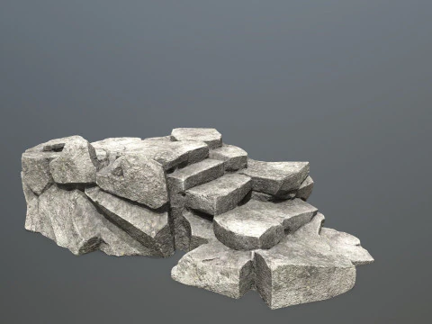 Cliff rocks 3D Model