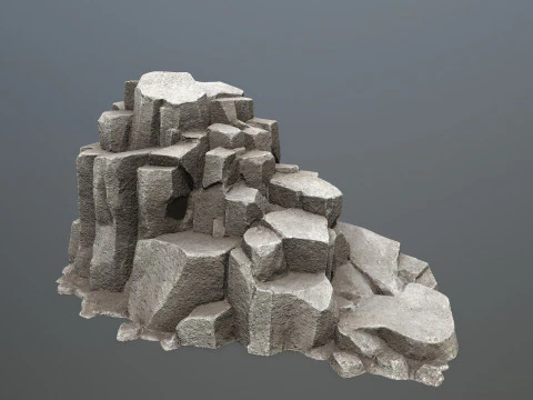 Cliff rocks 3D Model