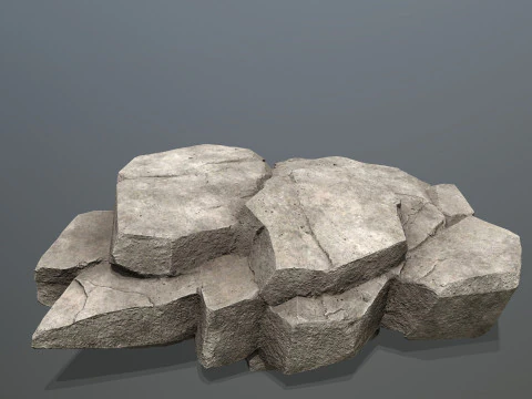 Cliff rocks 3D Model