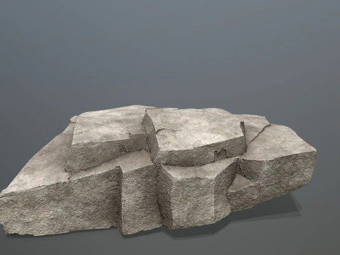 Cliff rocks 3D Model