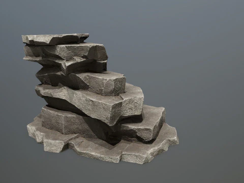Cliff rocks 3D Model